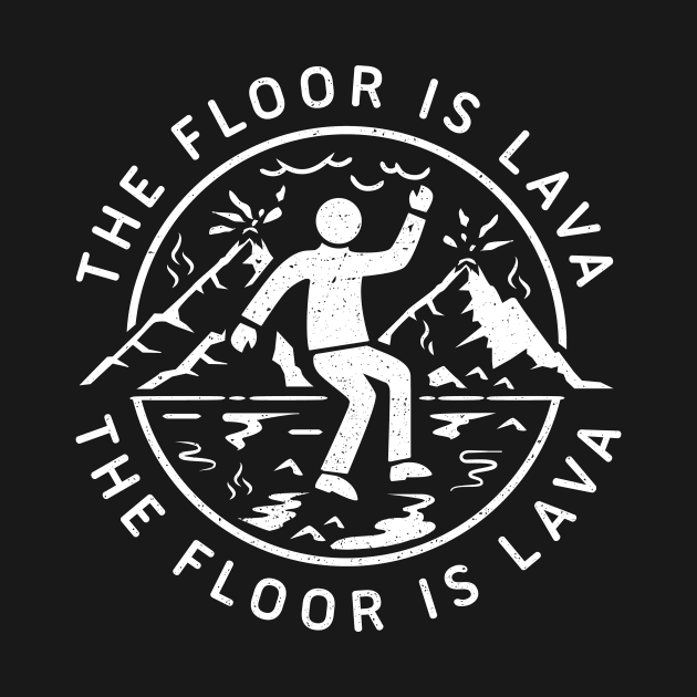 The Floor Is Lava BW Symbol by propellerhead