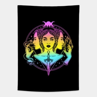 Hecate triple goddess Tapestry