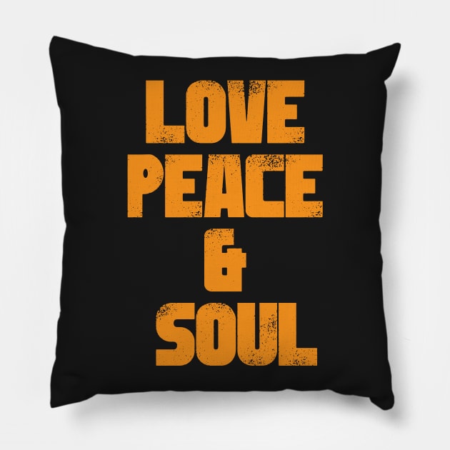 Love Peace & Soul Pillow by UrbanLifeApparel