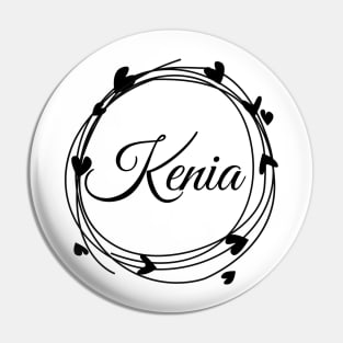 Kenia name cute design Pin