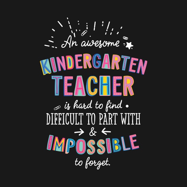 An awesome Kindergarten Teacher Gift Idea - Impossible to Forget Quote by BetterManufaktur