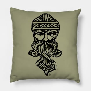 Norse Viking Valhalla Theme (Black) Pillow