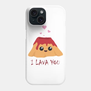 I Lava You Vulcano Hearts Phone Case