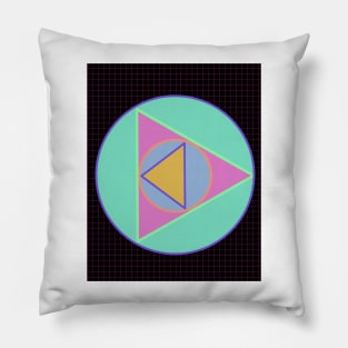 Triangle in a cicle Pillow