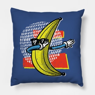 Vintage Dabbing Banana with Sunglasses Pillow