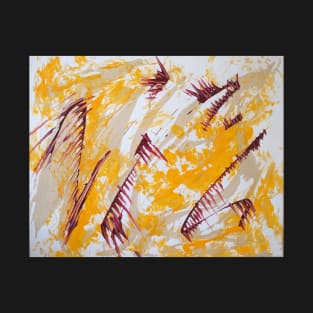 Abstract # 730- Storks in Flight T-Shirt