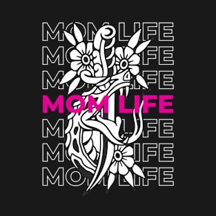 MOM LIFE  SNAKE AND KNIFE T-Shirt