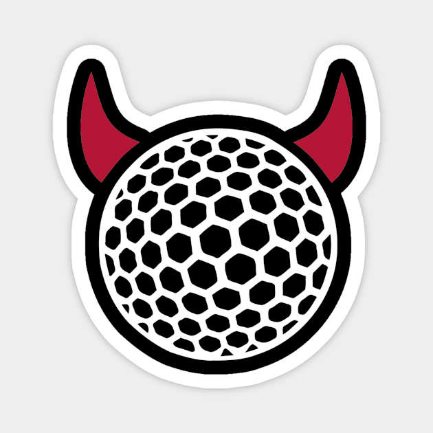 Golf devil Magnet by Designzz