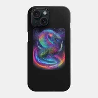 Mystical psychedelic dragon Phone Case