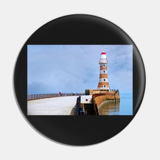 Roker Pier and Lighthouse, Sunderland, North East England Pin