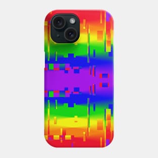 Rainbow Glitch Phone Case