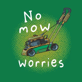 Landscaper Mowing Cartoon For Landscaping Lovers T-Shirt