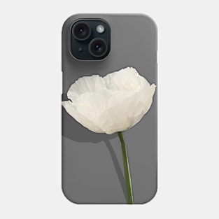 White Poppy - Symbol of Peace Phone Case