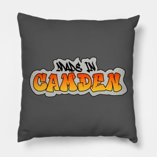 Made in Camden I Garffiti I Neon Colors I Orange Pillow