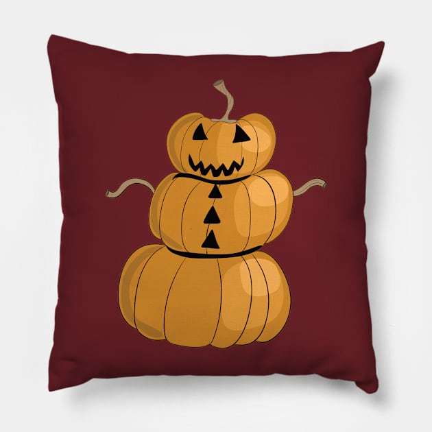 Pumpkin Man Pillow by Alissa Carin