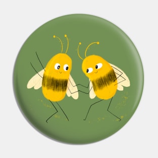 Dancing Bees Pin