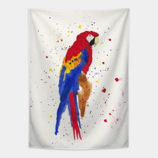 Red and Blue Macaw 1 Tapestry