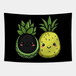 Cute Avocado and Pinapple Tapestry