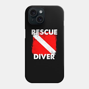 Scuba Rescue Diver For Instructors Students Divers Phone Case