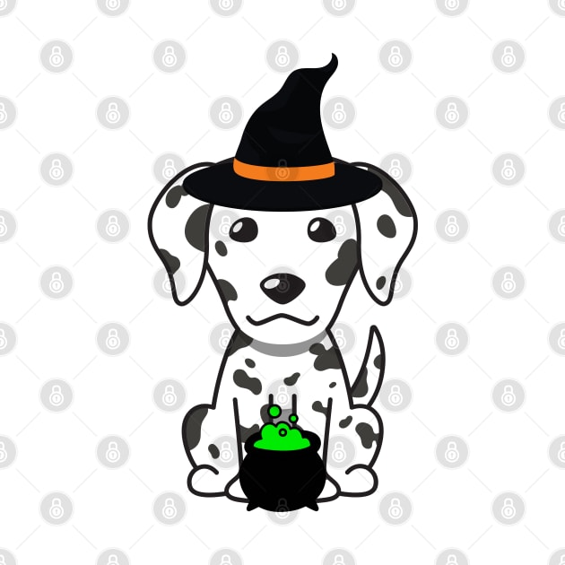 Cute dalmatian dog is a witch by Pet Station