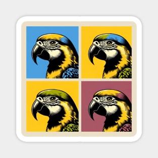 Pop Yellow-headed amazon Art - Cool Birds Magnet