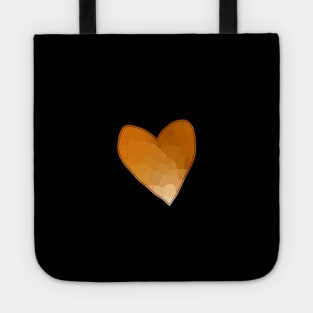 Small Gold Mosaic Valentine Heart Tote