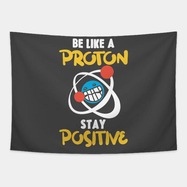 Funny Science Physics Proton Gift Idea Tapestry by PlimPlom