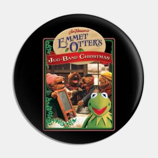 Funny Emmet Otters Jug Band Christmas Vintage Pin