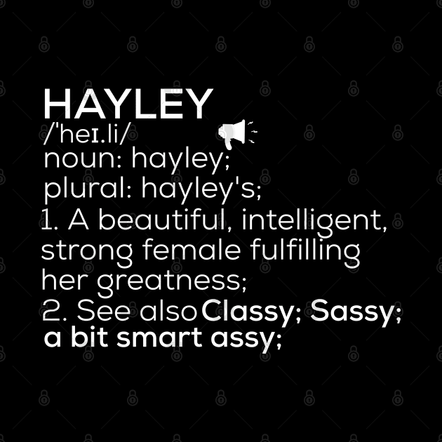 Hayley Name Hayley Definition Hayley Female Name Hayley Meaning by TeeLogic