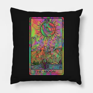 XVIII. The Moon Tarot Card | Psychedelic Pillow