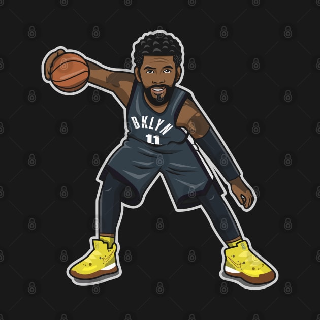 Kyrie Irving Cartoon Style BKLN by ray1007