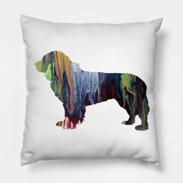 Newfoundland Dog Pillow by BittenByErmines