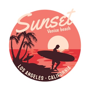 Sunset Venice Beach T-Shirt