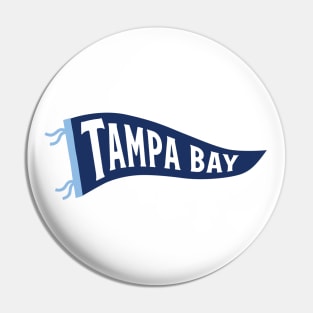 Tampa Bay Pennant - White Pin