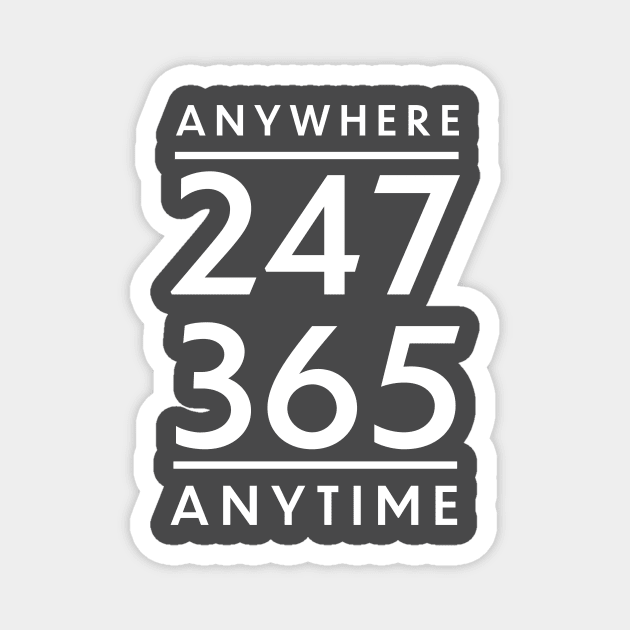 Anywhere, Anytime Magnet by HelenDesigns