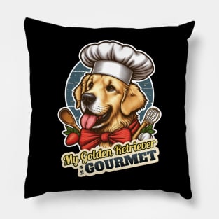 Chef Golden Retriever 2 Pillow