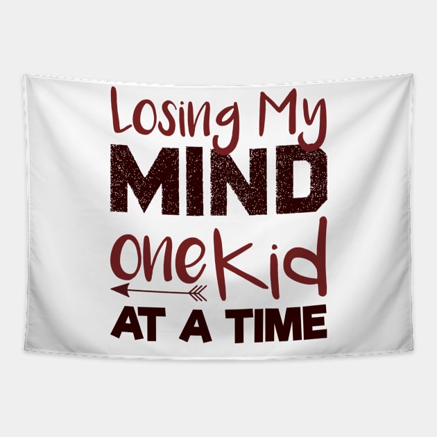 Losing My Mind One Kid At A Time , Mom Life Tapestry by MultiiDesign