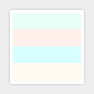 Pastel Retro Stripes Magnet