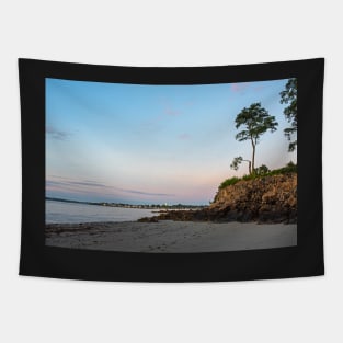 Beverly MA Rice Beach Sunrise Cliff Tree Tapestry