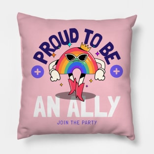 LGBTQ Pride Month T-Shirt Gay Lesbien Queer Trans Community Pillow