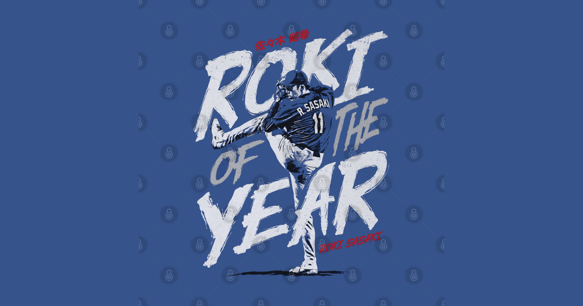 Roki-Sasaki Los Angeles D Roki of the Year - Baseball - T-Shirt | TeePublic