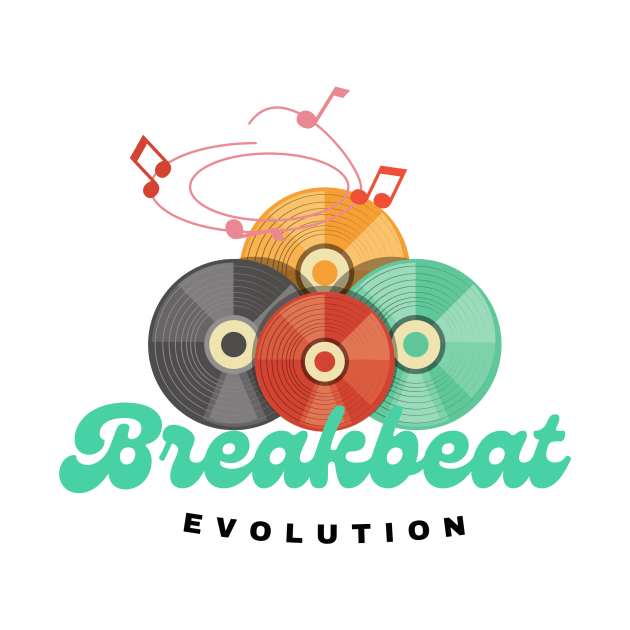 BREAKBEAT - Evolution (teal) by DISCOTHREADZ 