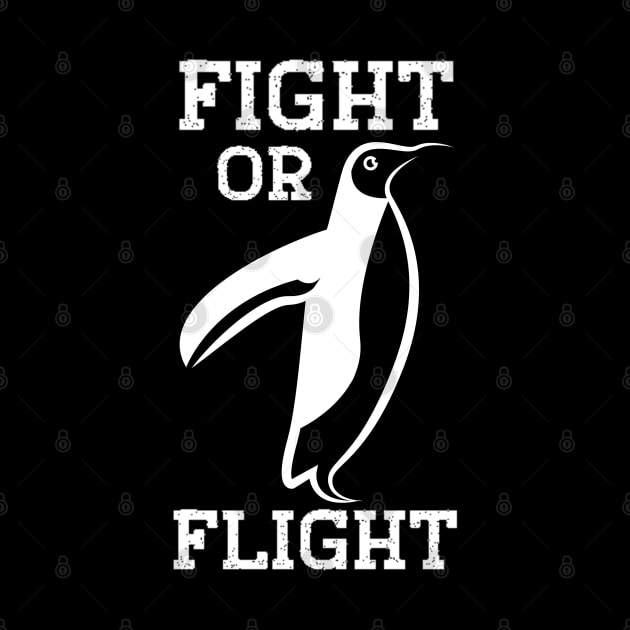 Fight or Flight Funny Penguin Fight Or Flight Meme by Peter smith