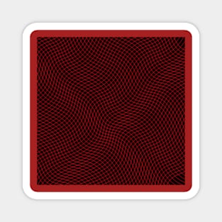 Wavy grid pattern Magnet