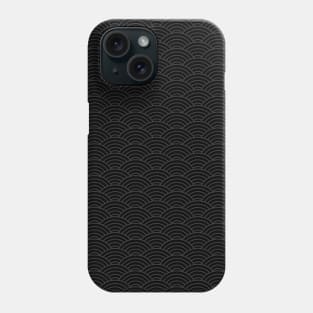 Japanese Seigaiha Dark Pattern Phone Case