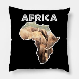 African Wildlife Continent Elephant Bodyguard Pillow