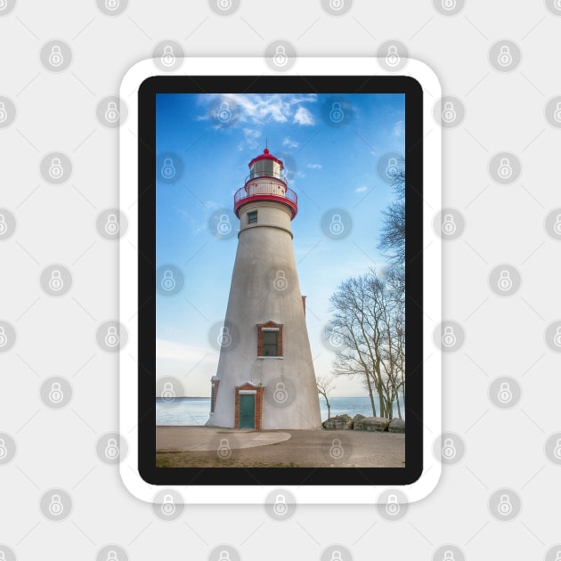 Marblehead Light House Lake Erie Magnet by Imagery