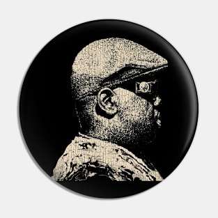 VINTAGE - Notorious Big white Pin