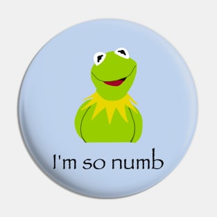 poorly drawn depressed kermit the frog Pin