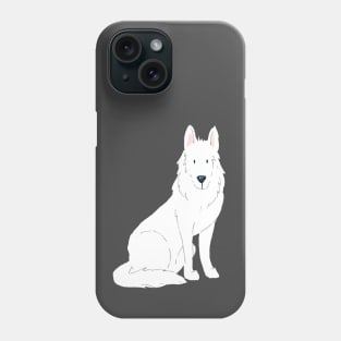 White German Shepherd Phone Case